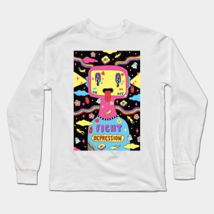 Fight Depression Long Sleeve T-Shirt